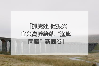 抓党建 促振兴 宜兴高塍绘就“渔旅同塍”新画卷