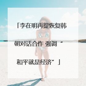 李在明再提恢复韩朝对话合作 强调“和平就是经济”