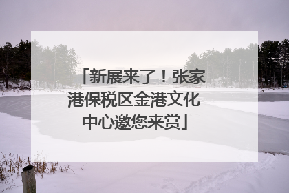 新展来了！张家港保税区金港文化中心邀您来赏