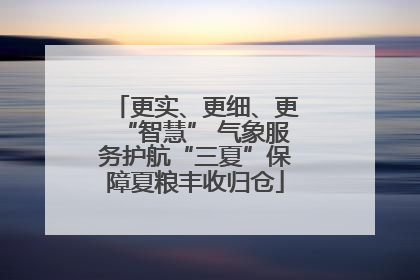 更实、更细、更“智慧” 气象服务护航“三夏”保障夏粮丰收归仓