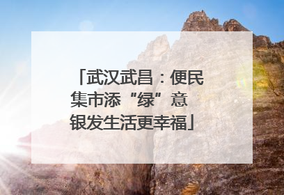 武汉武昌：便民集市添“绿”意 银发生活更幸福