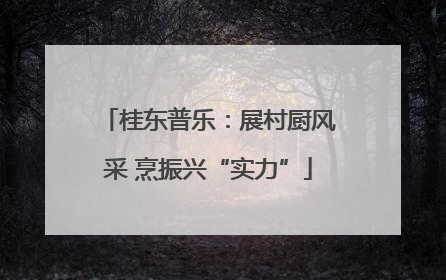 桂东普乐：展村厨风采 烹振兴“实力”