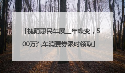 槐荫惠民车展三年蝶变，500万汽车消费券限时领取