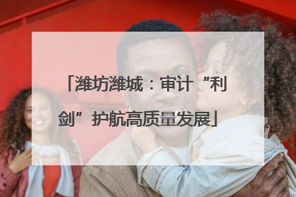 潍坊潍城：审计“利剑”护航高质量发展