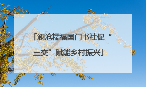 澜沧糯福国门书社促“三交”赋能乡村振兴