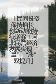 民间投资保持增长 创新动能持续增强！河北民营经济发展实现“量”“质”双提升
