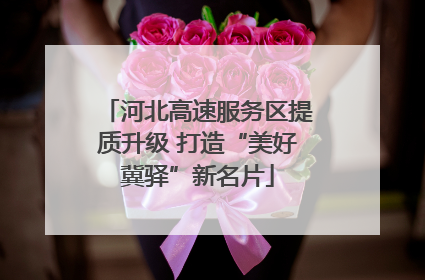 河北高速服务区提质升级 打造“美好冀驿”新名片