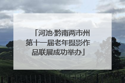 河池·黔南两市州第十一届老年摄影作品联展成功举办