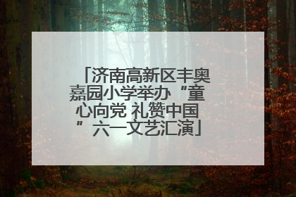 济南高新区丰奥嘉园小学举办“童心向党 礼赞中国”六一文艺汇演
