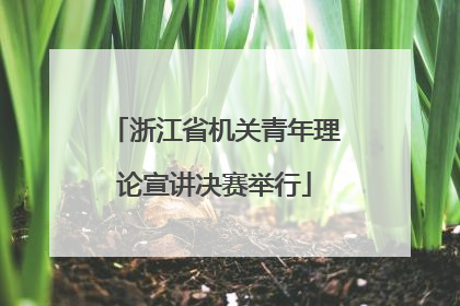 浙江省机关青年理论宣讲决赛举行