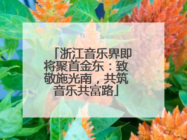 浙江音乐界即将聚首金东：致敬施光南，共筑音乐共富路