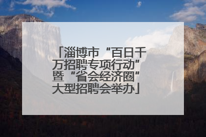 淄博市“百日千万招聘专项行动”暨“省会经济圈”大型招聘会举办