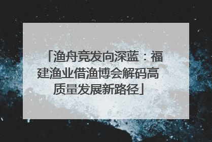 渔舟竞发向深蓝：福建渔业借渔博会解码高质量发展新路径