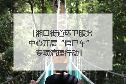 湘口街道环卫服务中心开展“僵尸车”专项清理行动