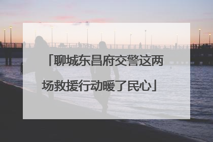 聊城东昌府交警这两场救援行动暖了民心