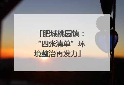 肥城桃园镇：“四张清单”环境整治再发力