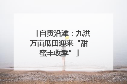 自贡沿滩：九洪万亩瓜田迎来“甜蜜丰收季”