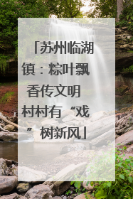 苏州临湖镇：粽叶飘香传文明 村村有“戏”树新风