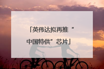 英伟达拟再推“中国特供”芯片
