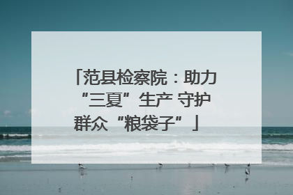 范县检察院：助力“三夏”生产 守护群众“粮袋子”