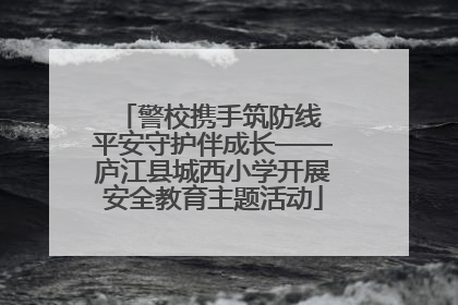 警校携手筑防线 平安守护伴成长——庐江县城西小学开展安全教育主题活动