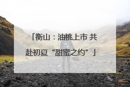 衡山：油桃上市 共赴初夏“甜蜜之约”