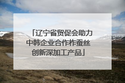 辽宁省贸促会助力中韩企业合作柞蚕丝创新深加工产品