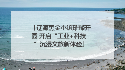辽源黑金小镇璀璨开园 开启“工业+科技”沉浸文旅新体验