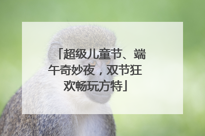 超级儿童节、端午奇妙夜，双节狂欢畅玩方特