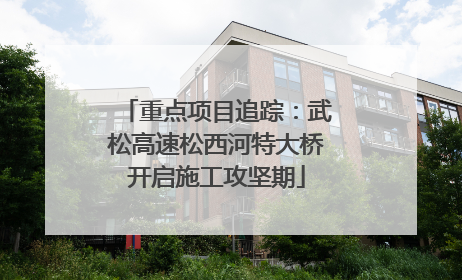 重点项目追踪：武松高速松西河特大桥开启施工攻坚期