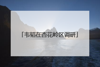 韦韬在杏花岭区调研