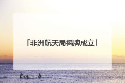 非洲航天局揭牌成立