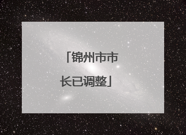 锦州市市长已调整