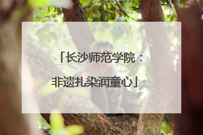 长沙师范学院：非遗扎染润童心