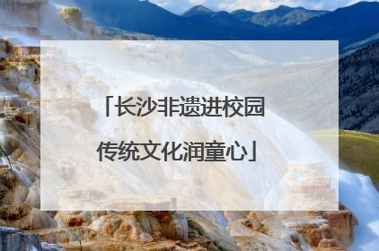 长沙非遗进校园 传统文化润童心