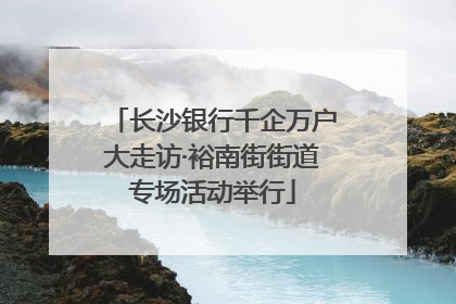 长沙银行千企万户大走访·裕南街街道专场活动举行