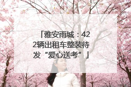 雅安雨城：422辆出租车整装待发“爱心送考”