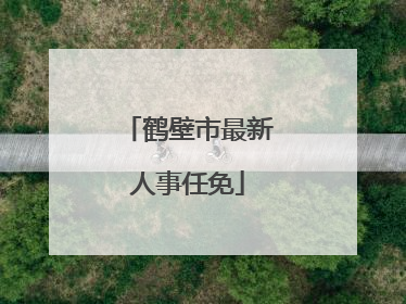鹤壁市最新人事任免