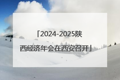 2024-2025陕西经济年会在西安召开
