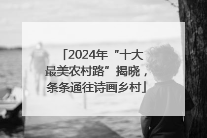 2024年“十大最美农村路”揭晓，条条通往诗画乡村