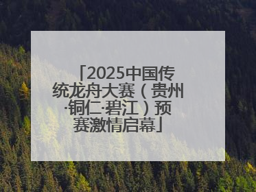 2025中国传统龙舟大赛（贵州·铜仁·碧江）预赛激情启幕