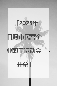 2025年日照市民营企业职工运动会开幕