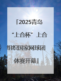 2025青岛“上合杯”上合组织国家网球团体赛开幕