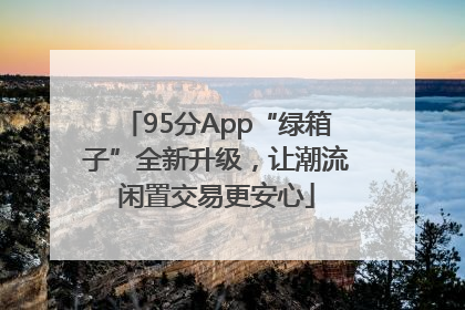 95分App“绿箱子”全新升级，让潮流闲置交易更安心