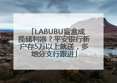 LABUBU盲盒成揽储利器？平安银行新户存5万以上就送，多地分支行跟进